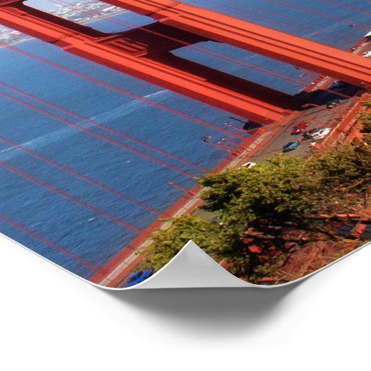 Golden Gate Bridge, San Francisco Poster (Ecke)