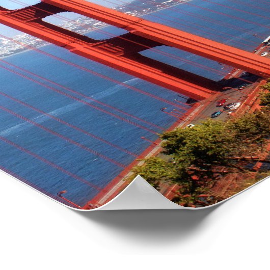 Golden Gate Bridge, San Francisco Poster (Ecke)