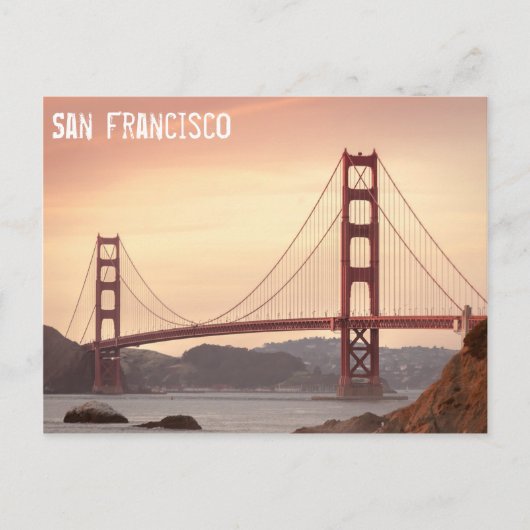 Golden Gate Bridge, San Francisco Postkarte (Vorderseite)