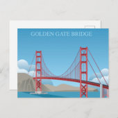Golden Gate Bridge | San Francisco Postkarte (Vorne/Hinten)