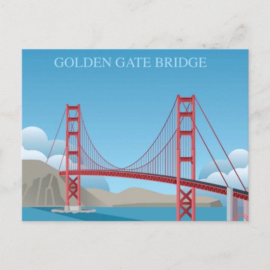 Golden Gate Bridge | San Francisco Postkarte (Vorderseite)