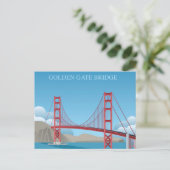 Golden Gate Bridge | San Francisco Postkarte (Stehend Vorderseite)