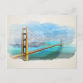 Golden Gate Bridge San Francisco Postkarte (Vorderseite)