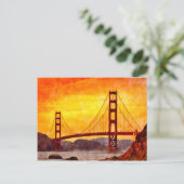 Golden Gate Bridge, San Francisco, Postkarte (Stehend Vorderseite)