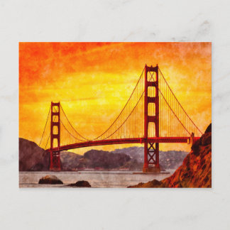 Golden Gate Bridge, San Francisco, Postkarte