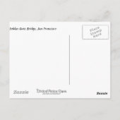 Golden Gate Bridge, San Francisco Postkarte (Rückseite)