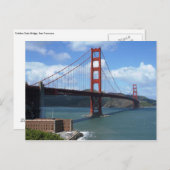 Golden Gate Bridge, San Francisco Postkarte (Vorne/Hinten)