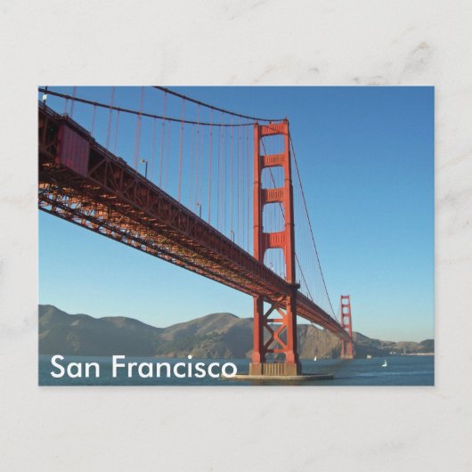 Golden Gate Bridge, San Francisco Postkarte (Vorderseite)