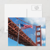 Golden Gate Bridge, San Francisco Postkarte (Vorne/Hinten)