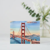 Golden Gate Bridge San Francisco Postkarte (Stehend Vorderseite)