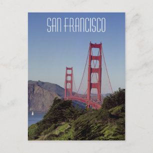 Golden Gate Bridge, San Francisco Postkarte