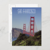 Golden Gate Bridge, San Francisco Postkarte (Vorne/Hinten)