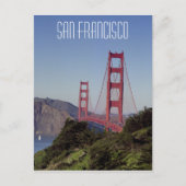 Golden Gate Bridge, San Francisco Postkarte (Vorderseite)