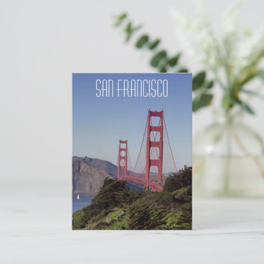 Golden Gate Bridge, San Francisco Postkarte (Stehend Vorderseite)
