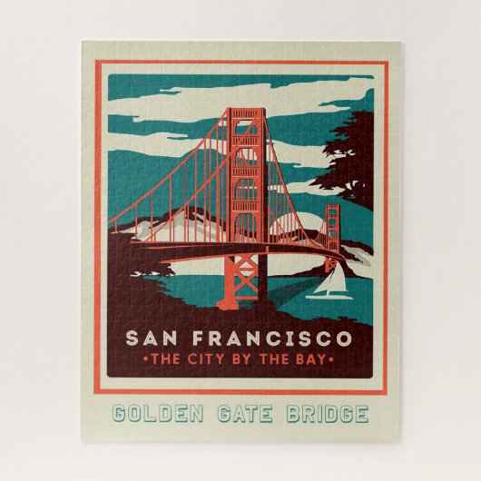 Golden Gate Bridge San Francisco Puzzle (Vertikal)