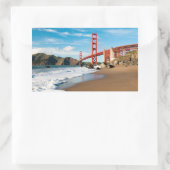 Golden Gate Bridge | San Francisco Rechteckiger Aufkleber (Tasche)