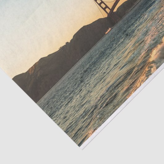 Golden gate bridge, San Francisco Seidenpapier (Ausschnitt)