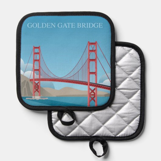 Golden Gate Bridge | San Francisco Topflappen (Vorderseite/Rückseite)