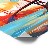 Golden Gate Bridge San Francisco USA Poster (Ecke)