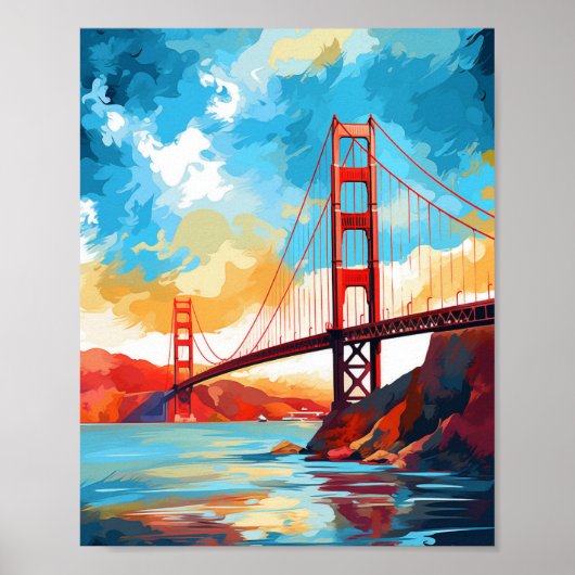 Golden Gate Bridge San Francisco USA Poster (Vorne)