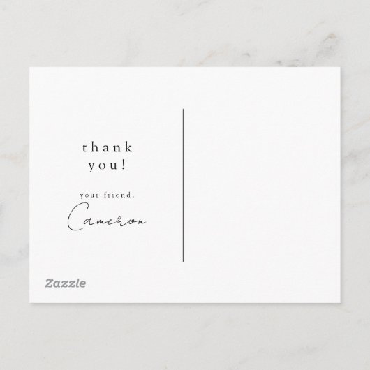 Golden Gate Bridge | San Francisco Vielen Dank Postkarte (Rückseite)