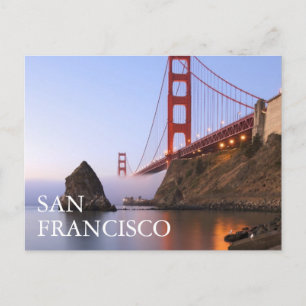 Golden Gate Bridge   San Francisco Vielen Dank Postkarte