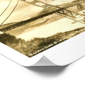 Golden Gate Bridge, San Francisco Vintag Poster (Ecke)