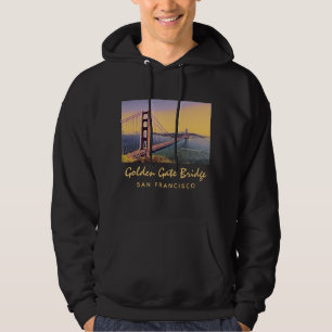 Golden Gate Bridge San Francisco Vintage Malerei Hoodie