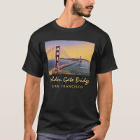 Golden Gate Bridge San Francisco Vintage Malerei