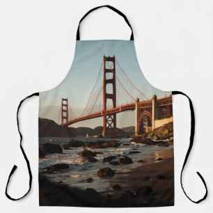 GOLDEN GATE BRIDGE, SAN FRANCISCO WÄHREND DES TAG SCHÜRZE