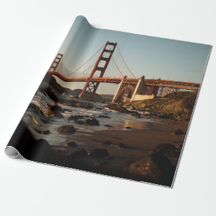 GOLDEN GATE BRIDGE, SAN FRANCISCO WÄHREND DES TAGE GESCHENKPAPIER