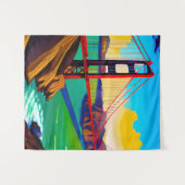 Golden Gate Bridge, San Francisco Wandteppich (Vorderseite (Horizontal))