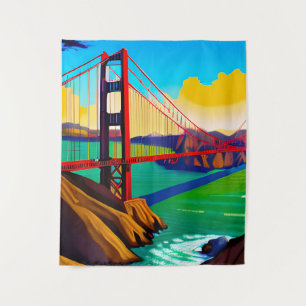 Golden Gate Bridge, San Francisco Wandteppich