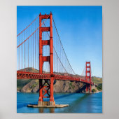 Golden Gate Bridge San Francisco Watercolor Poster (Vorne)