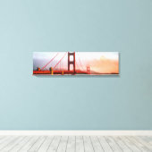 Golden Gate Bridge San Fransico Panoramablick Lein Leinwanddruck (Insitu (Holzboden))