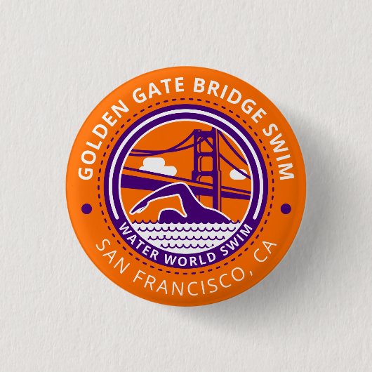 Golden gate bridge-Schwimmenknopf Button (Vorderseite)