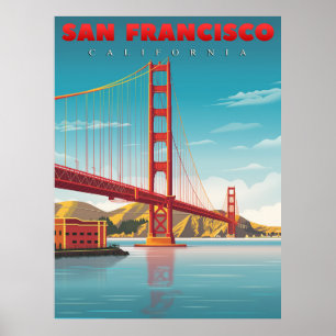 Golden Gate Bridge - Sehenswürdigkeit San Francisc Poster