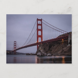 Golden Gate Bridge Sommernacht Postkarte