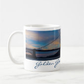 Golden Gate Bridge Sonnenuntergang Panorama Kaffeetasse (Links)