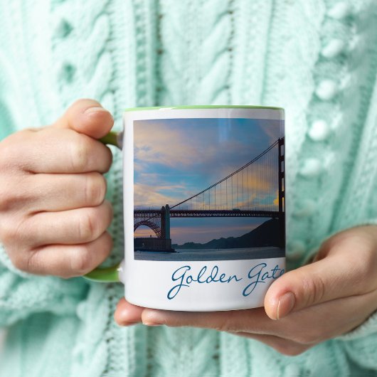 Golden Gate Bridge Sonnenuntergang Panorama Kaffeetasse