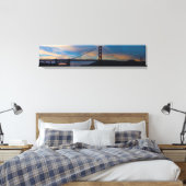 Golden Gate Bridge Sonnenuntergang Panorama Leinwanddruck (Insitu (Schlafzimmer))