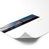 Golden Gate Bridge Sonnenuntergang Panorama Poster (Ecke)