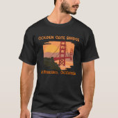 Golden Gate Bridge Souvenir, San Francisco T-Shirt (Vorderseite)