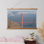 Golden Gate Bridge Splendor Wandteppich Mit Holzrahmen (Schlafzimmer)