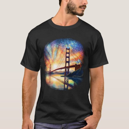 Golden Gate Bridge, Stadtbild T-Shirt (Vorderseite)
