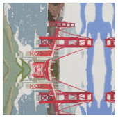 Golden gate bridge stoff (Nahaufnahme)