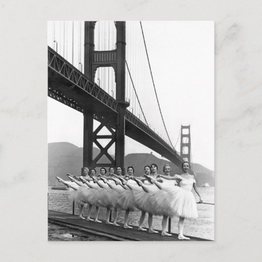 Golden gate bridge-Tänzer Postkarte (Vorderseite)