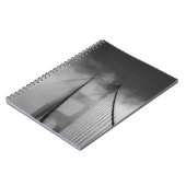 Golden Gate Bridge Tower im Nebel verkleidet Notizblock (Linke Seite)