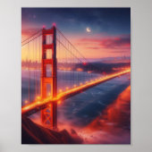 Golden Gate Bridge Travel Poster (Vorne)