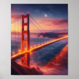 Golden Gate Bridge Travel Poster